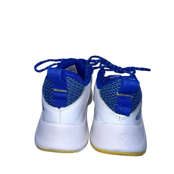 Steph Curry UA Kids Blue and Yellow Sneakers - Picture 5 of 8